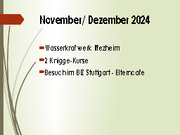 November/ Dezember 2024 